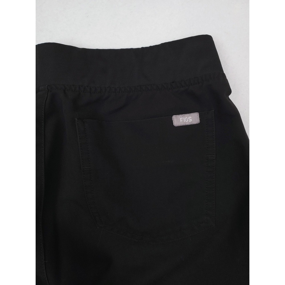 FIGS Zamora Jogger Scrub Pants Womens Small Black Drawstring Pocket Medical - Picture 5 of 13